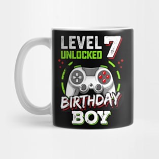 Level 7 Birthday Video Level Up Kids Mug